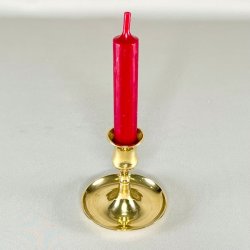 Messing lysestage - med underskl 