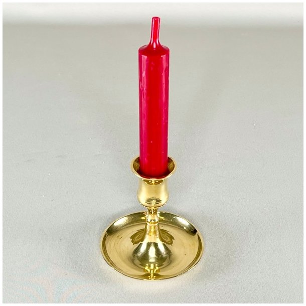 Messing lysestage - med underskl 