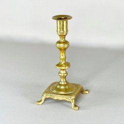 Messing lysestager - assorterede m/patina 