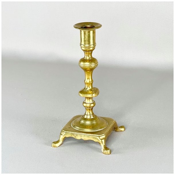 Messing lysestager - assorterede m/patina 