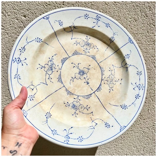 Fad - rundt, musselmalet 