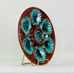 sterstallerken - fransk vintage, brun/grn