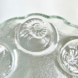 Skaldyrstallerken - vintage glas