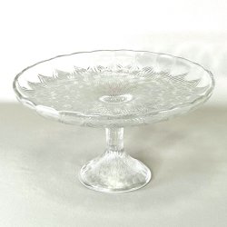 Glasopsats - vintage kagefad, klart glas