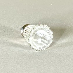 Salt &amp; peber st - vintage glas m/riller og hj top