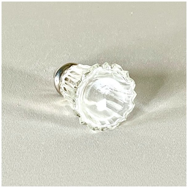 Salt &amp; peber st - vintage glas m/riller og hj top