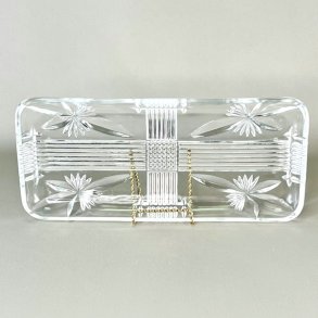 Rouladefad - stjerner og riller, klart glas