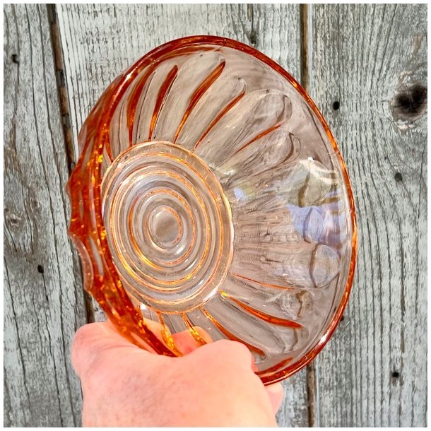 Sklest (2 stk) - lyserdt presset glas