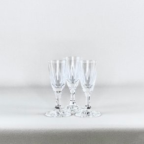 Snapseglas - krystal, striber (7 stk)