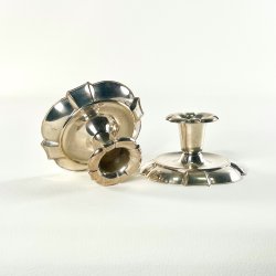 Lysestager (par) - vintage s�lvstager