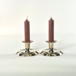 Lysestager (par) - vintage s�lvstager