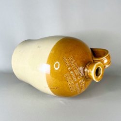 Saltglaserede krukker - sennepsfarvede