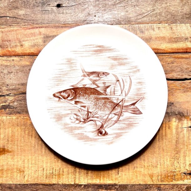 Fisketallerken med brunt motiv - Winterling, Markleuthen