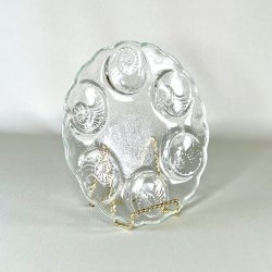 Skaldyrstallerken - vintage glas