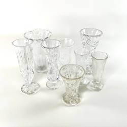 Vintage glasvaser - hospitalsvaser, str. S-M