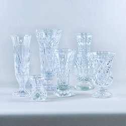 Glasvaser - retro og vintage, assorterede 