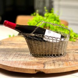 Vinflaskeholder i metal  