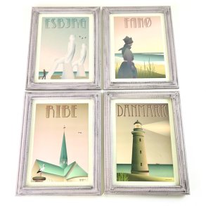 Plakat i ramme - Vissevasse 18x21 cm