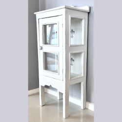 Lille vitrineskab p ben - SOLGT