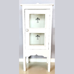 Lille vitrineskab p ben - SOLGT