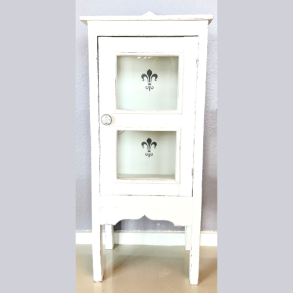 Lille vitrineskab p ben - SOLGT