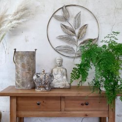 Vittel Buddha m/guld mnster 