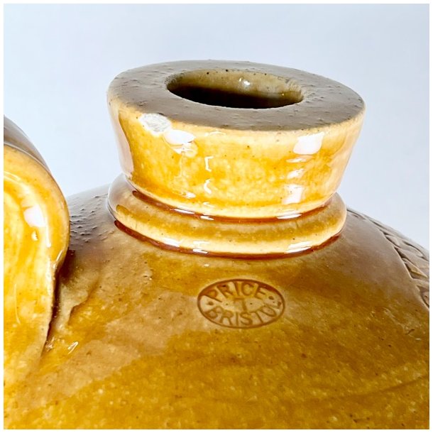 Saltglaserede krukker - sennepsfarvede