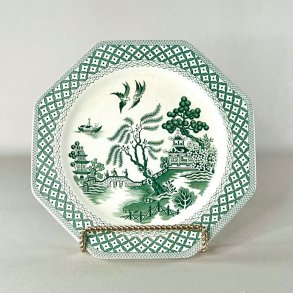 Tallerken ottekantet - 'Willow', J&G Meakin 