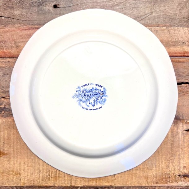 Tallerken - engelsk porceln Burleighware 'Willow' 