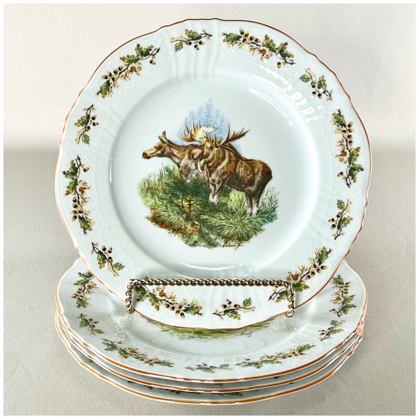 Woodland Manor - middagstallerkener (4 stk samlet) 