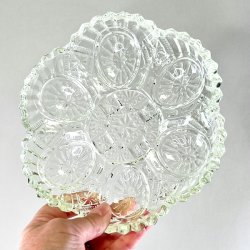 ggefad - vintage i presset glas 