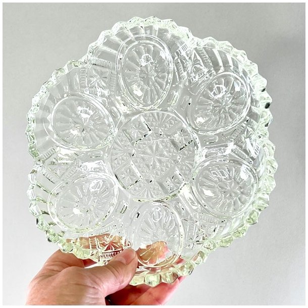 ggefad - vintage i presset glas 