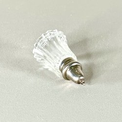 Salt &amp; peber st - vintage glas m/riller og hj top