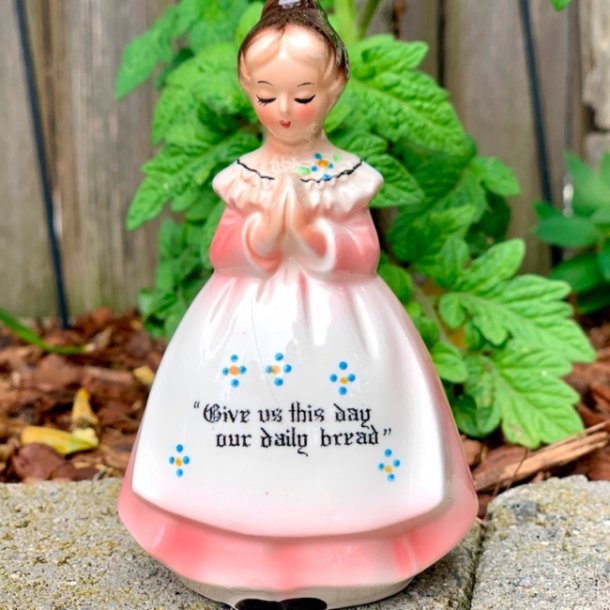 Enesco piger - salt/peber, vintage